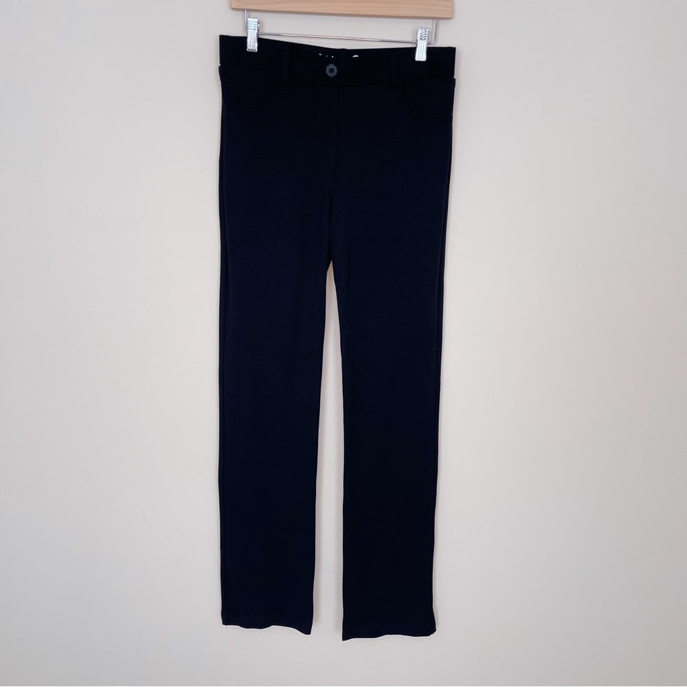 Betabrand Straight Leg Pants in Black